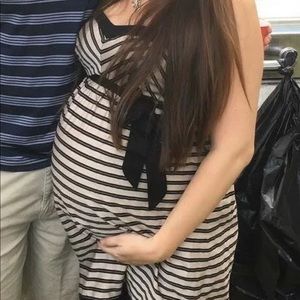 Motherhood maternity strapless dress